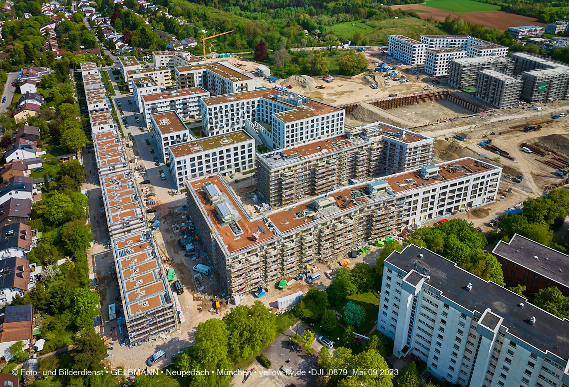 09.05.2023 - Baustelle Alexisquartier und Pandion Verde in Neuperlach 09.05.2023 - Baustelle Alexisquartier und Pandion Verde in Neuperlach